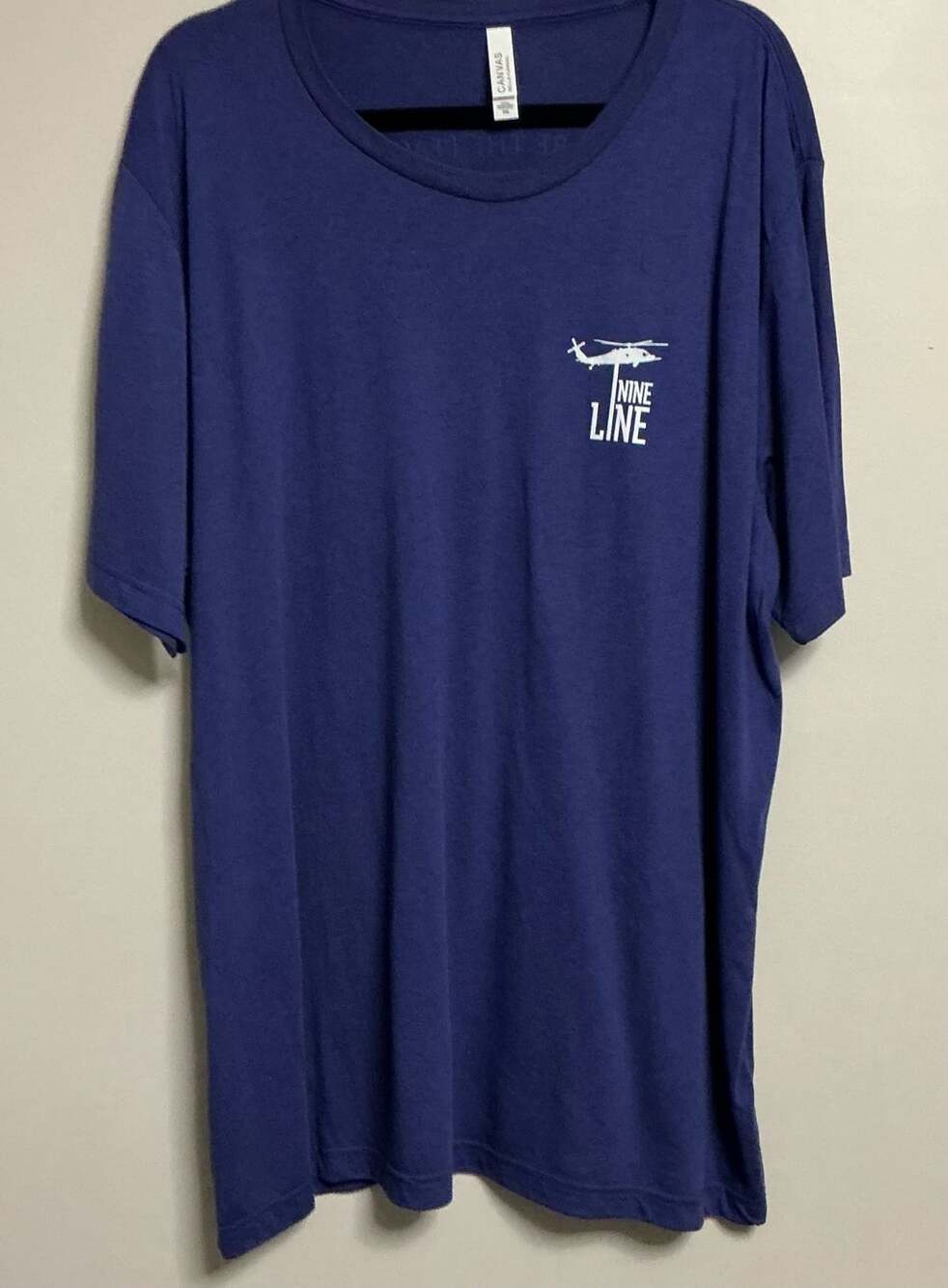 Nine Line Apparel Peacemakers Thin Blue Line Graphic T-Shirt Men's Size 3XL Blue